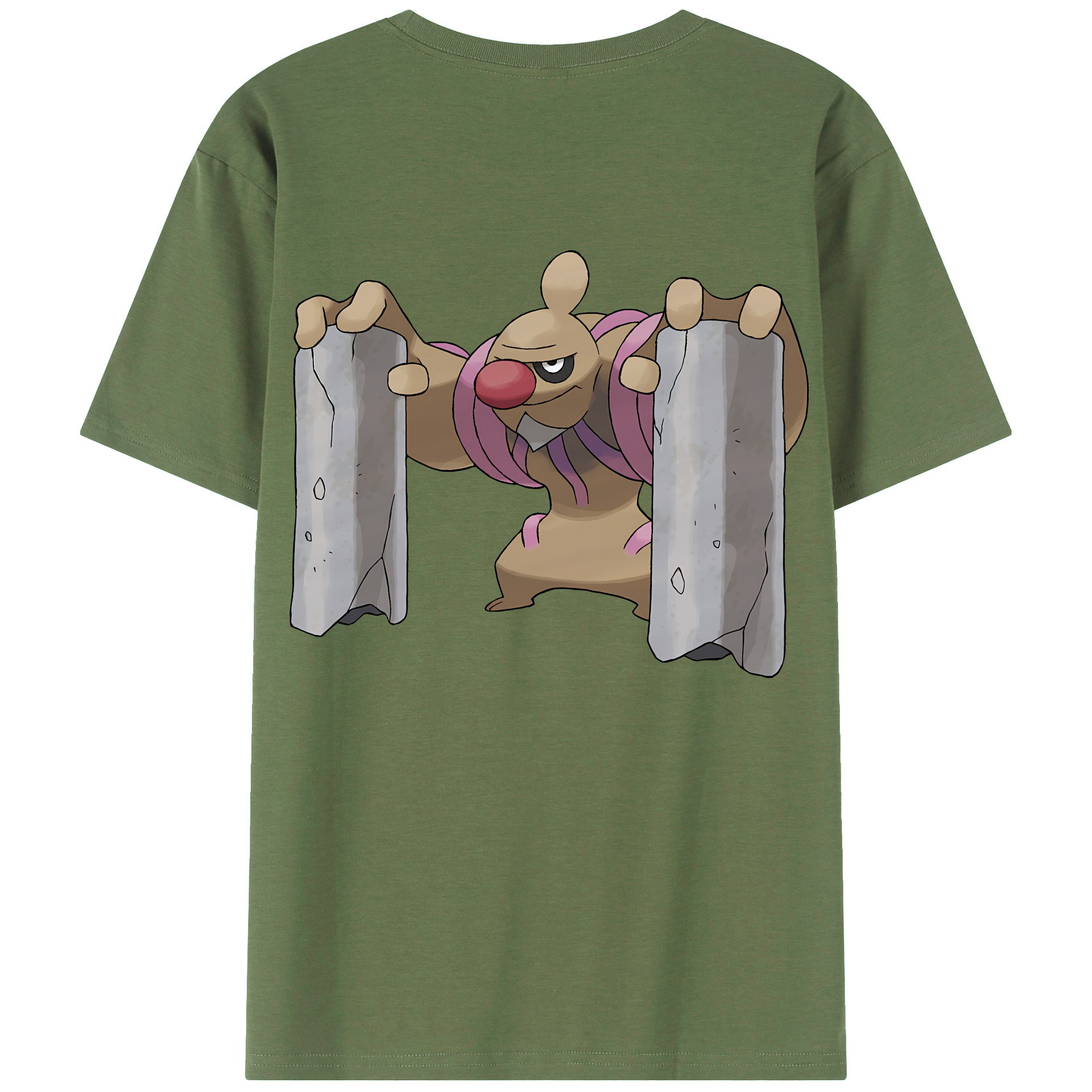 （画像用） ポケットモンスター Pokémon 綿100％ メンズ半袖Tシャツ（バックプリント） 通気性